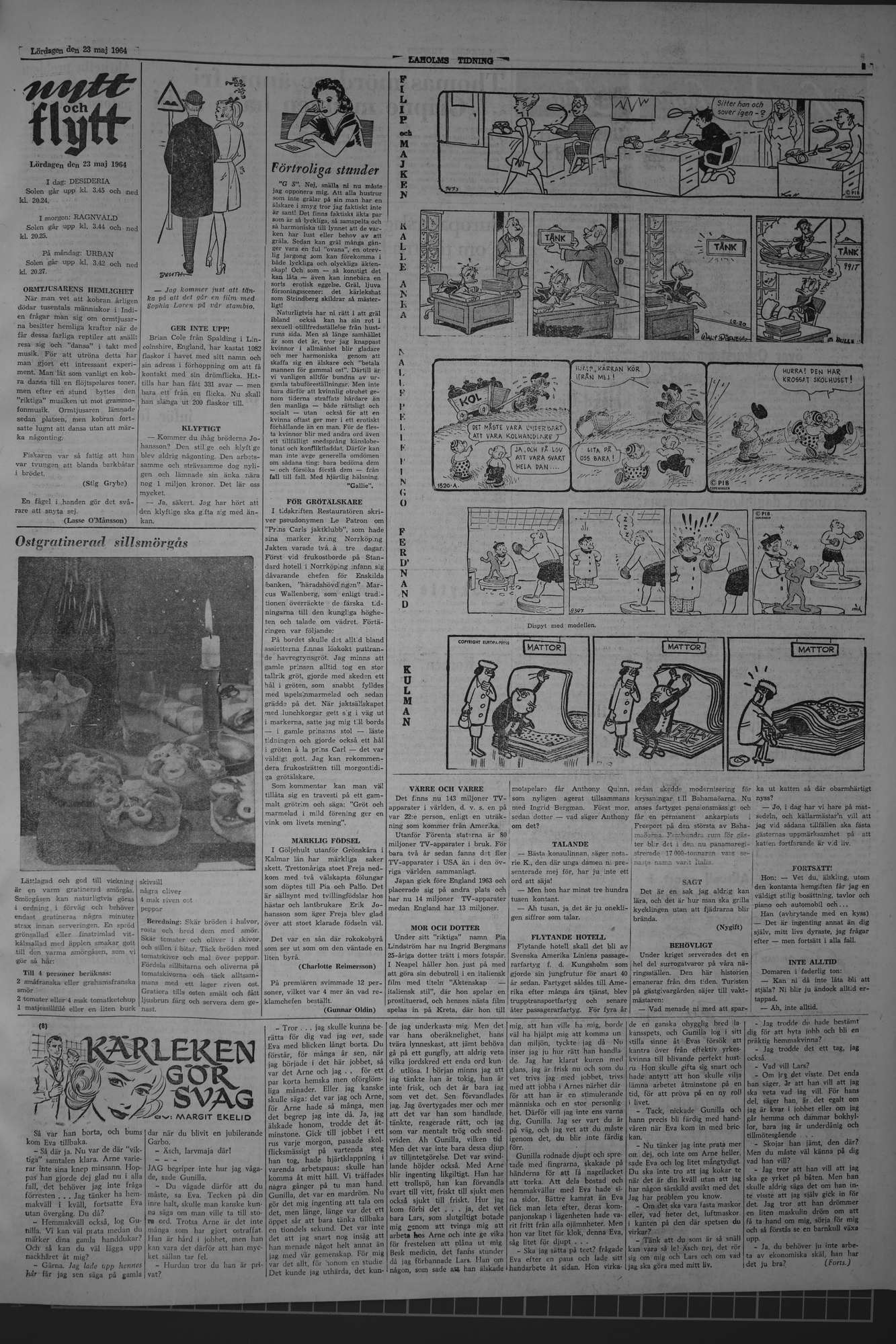 Laholms Tidning Lördag 23 maj 1964, sida 5