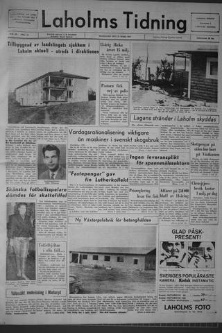 Förstasidan, Måndag 23 mars 1964