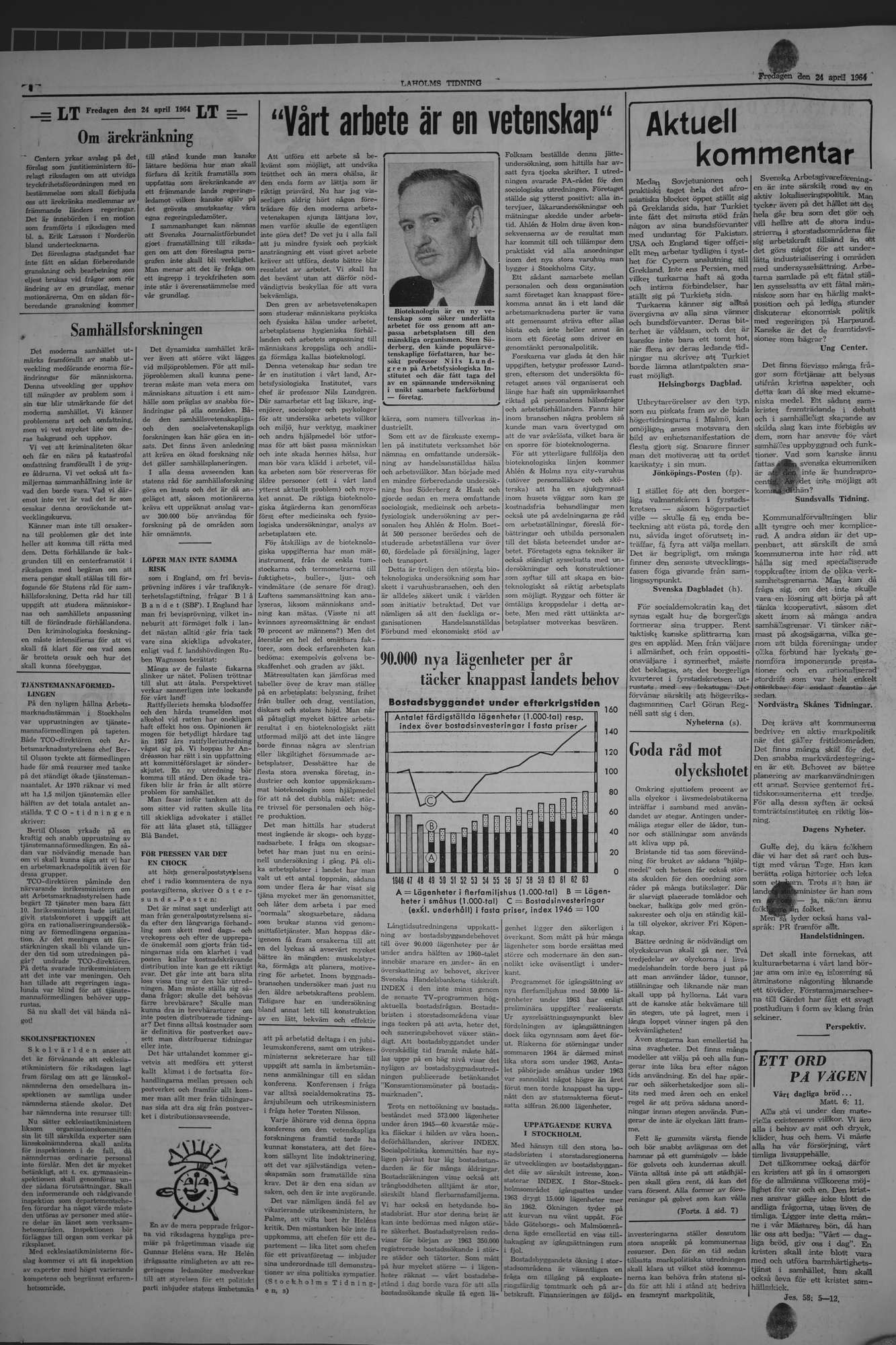 Laholms Tidning Fredag 24 april 1964, sida 4