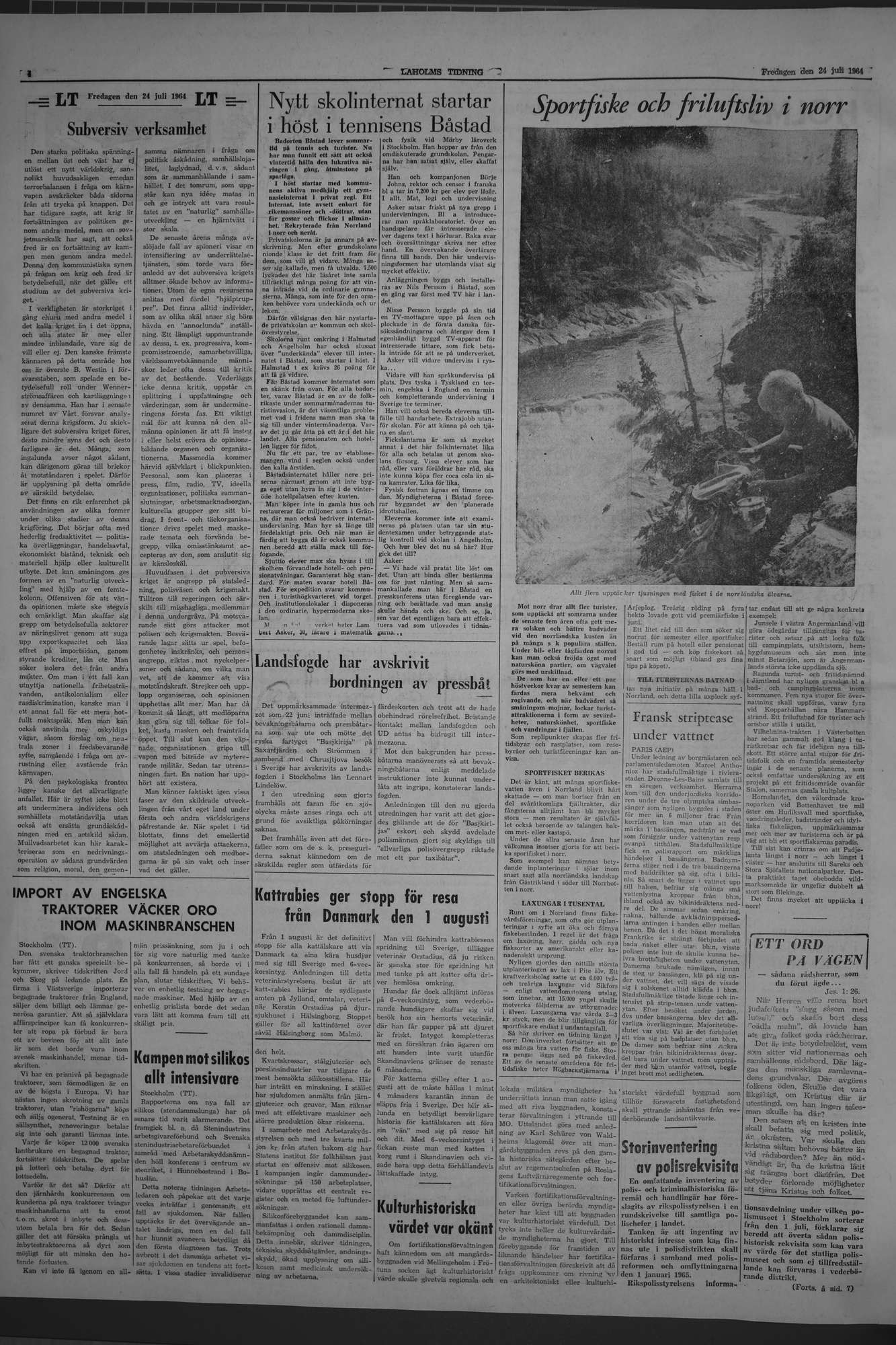 Laholms Tidning Fredag 24 juli 1964, sida 4