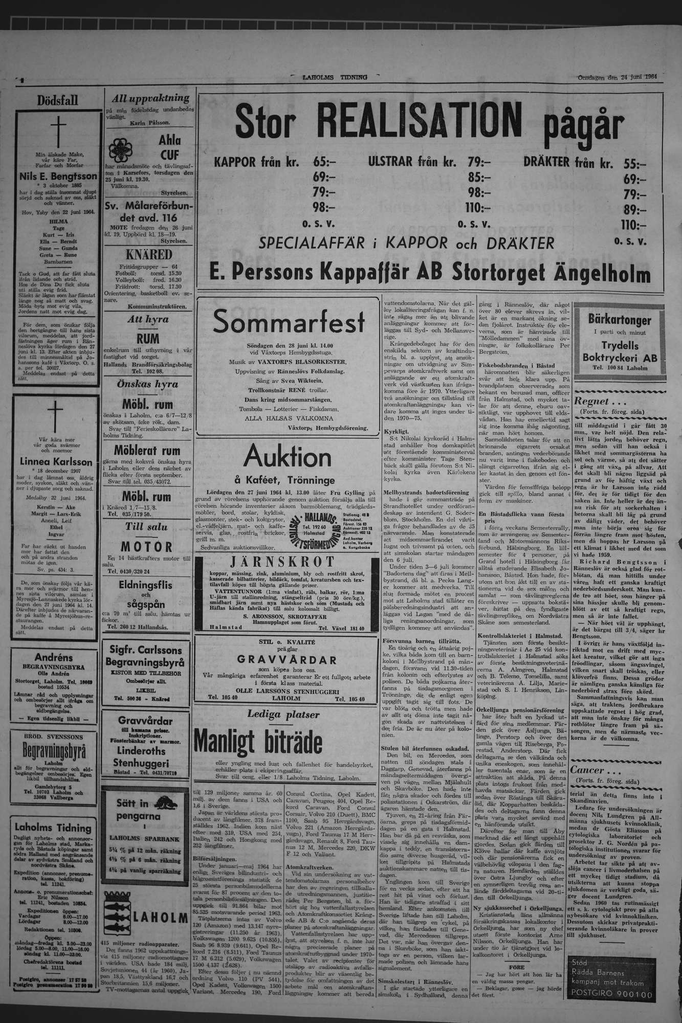 Laholms Tidning Onsdag 24 juni 1964, sida 2