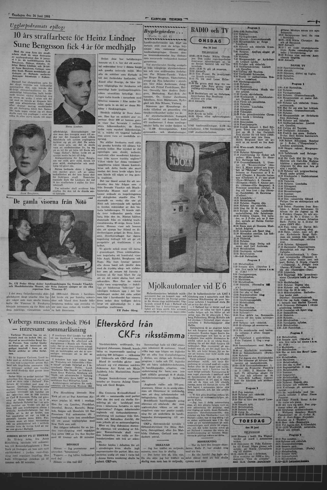 Laholms Tidning Onsdag 24 juni 1964, sida 7