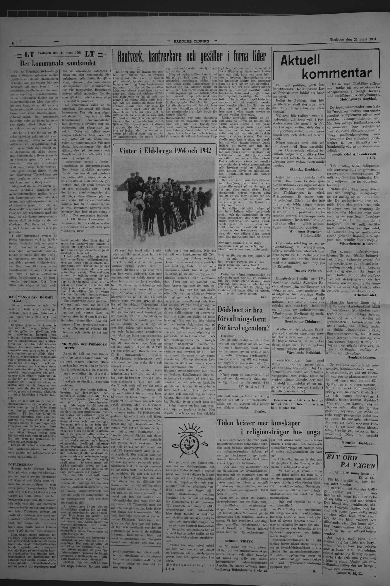 Laholms Tidning Tisdag 24 mars 1964, sida 4