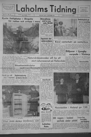 Förstasidan, Tisdag 24 november 1964