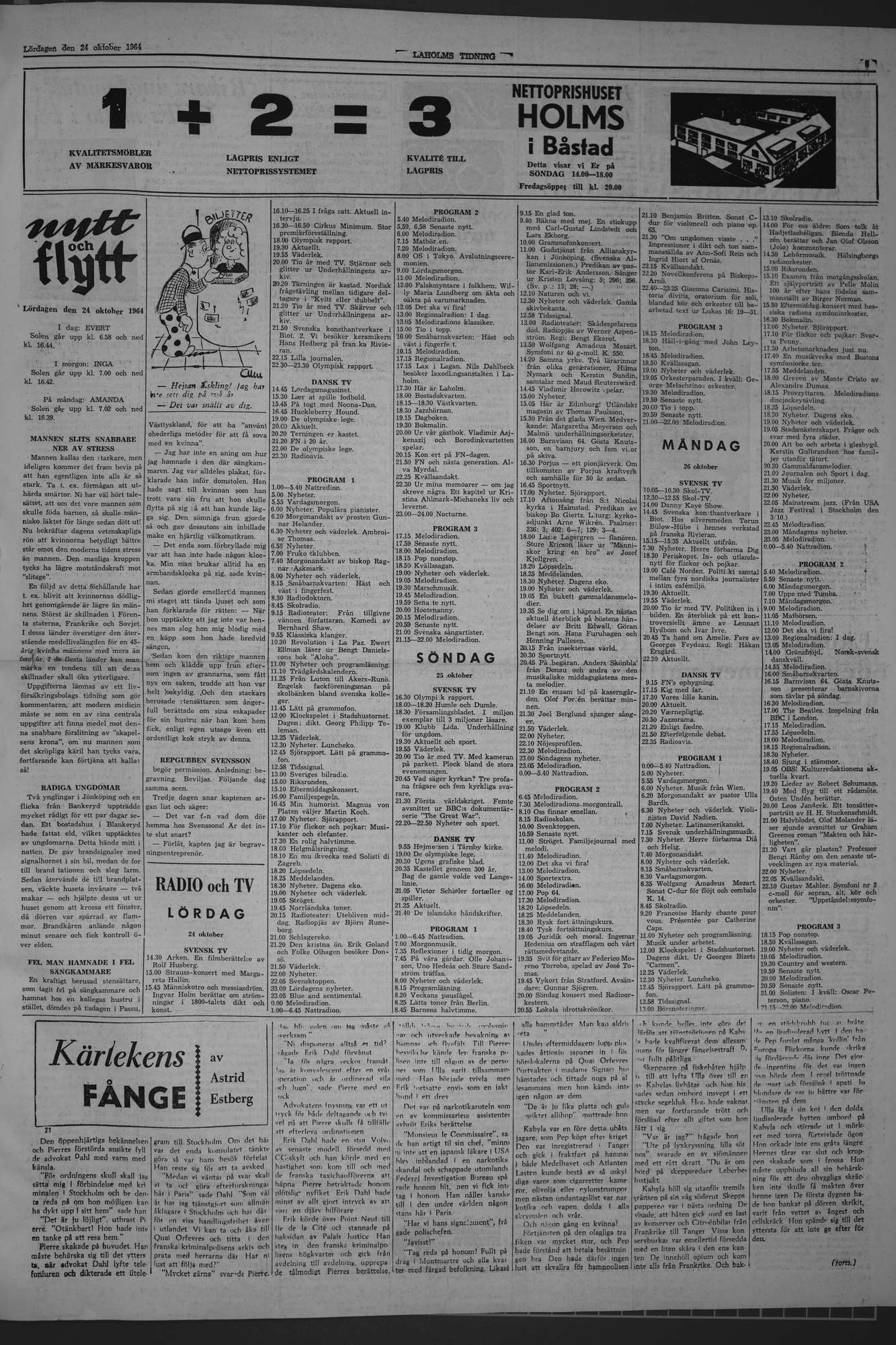 Laholms Tidning Lördag 24 oktober 1964, sida 5
