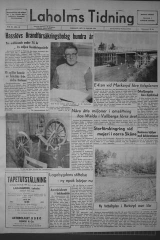 Förstasidan, Lördag 25 januari 1964