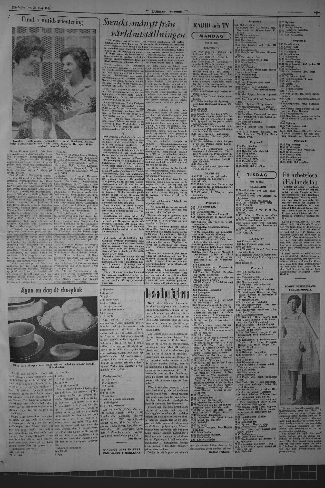 Laholms Tidning Måndag 25 maj 1964, sida 5