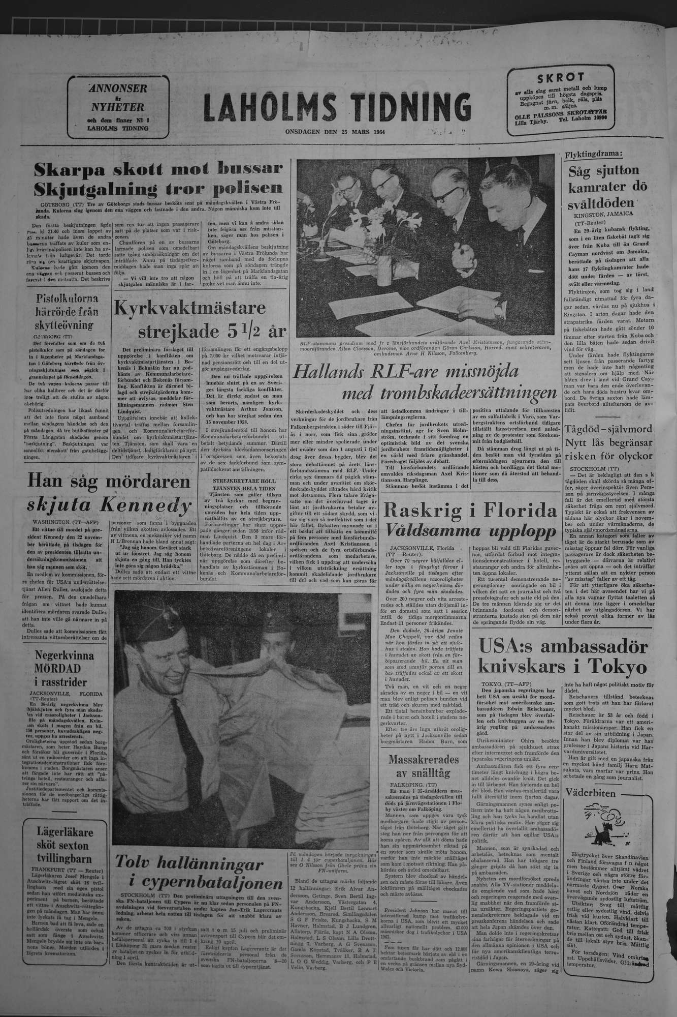 Laholms Tidning Onsdag 25 mars 1964, sida 8