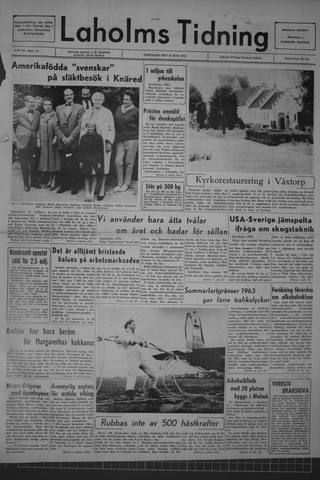 Förstasidan, Fredag 26 juni 1964