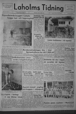 Förstasidan, Tisdag 26 maj 1964
