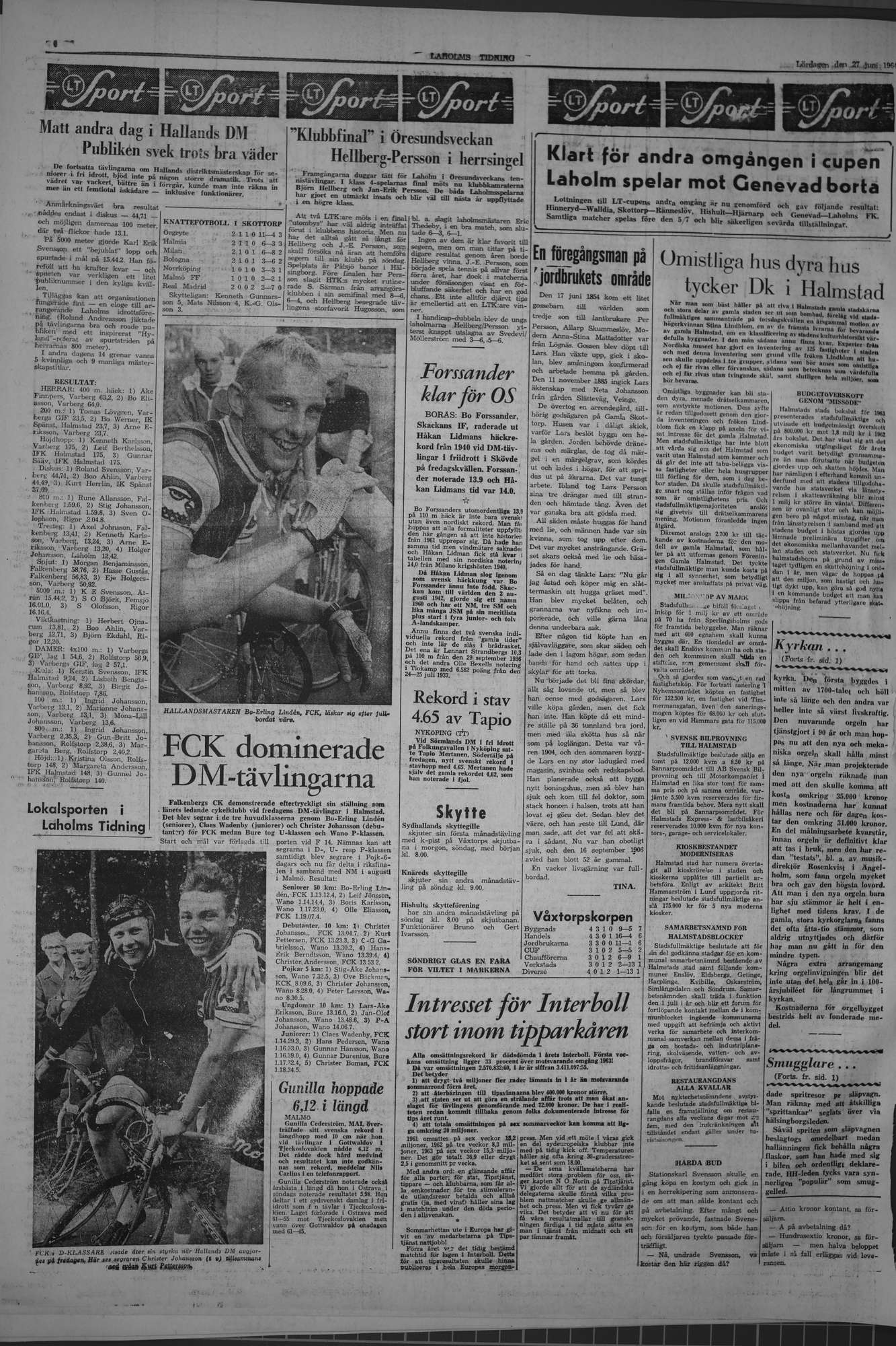 Laholms Tidning Lördag 27 juni 1964, sida 6