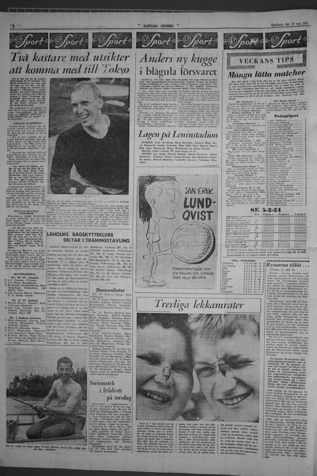 Laholms Tidning Onsdag 27 maj 1964, sida 6