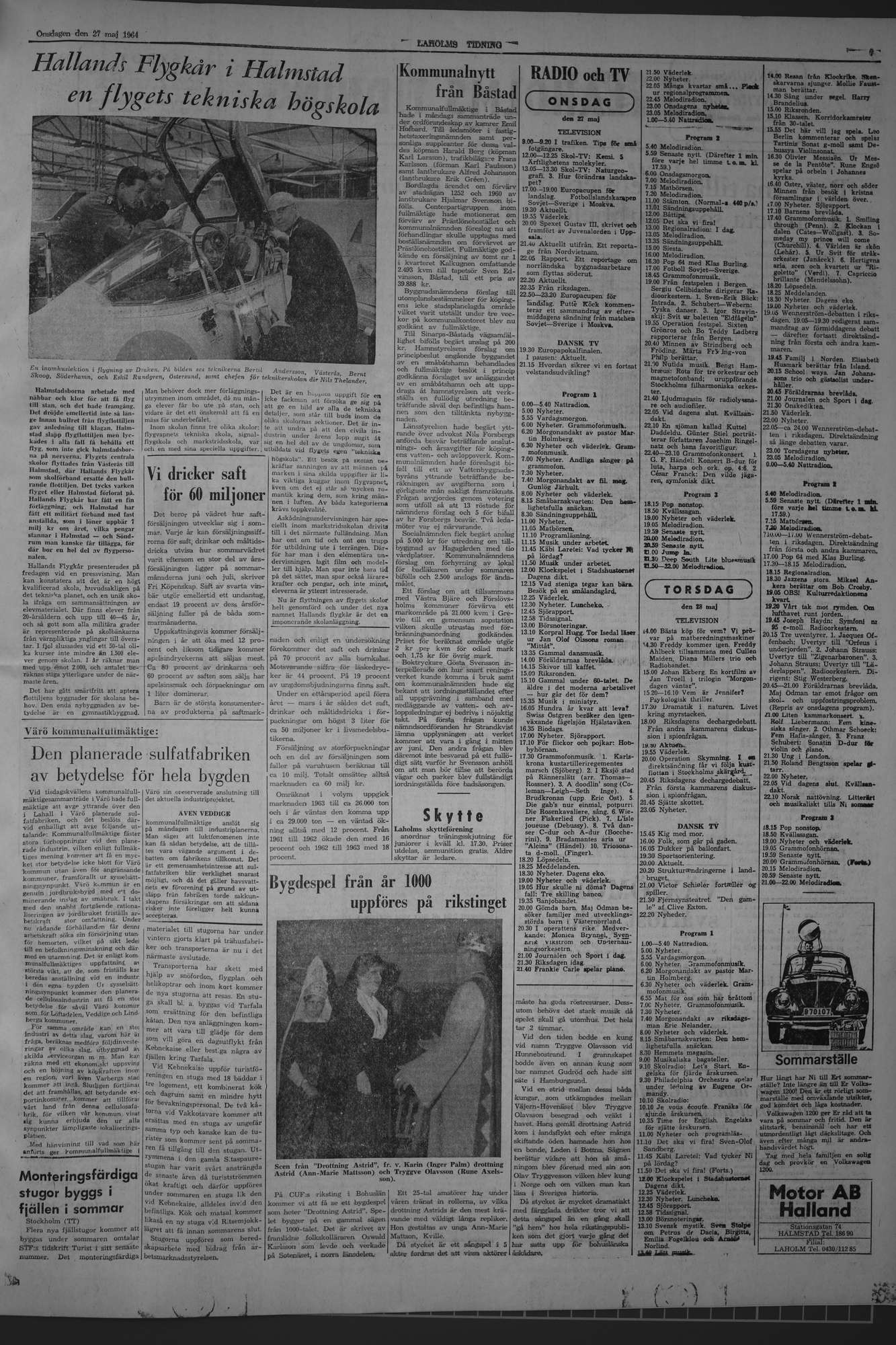 Laholms Tidning Onsdag 27 maj 1964, sida 7