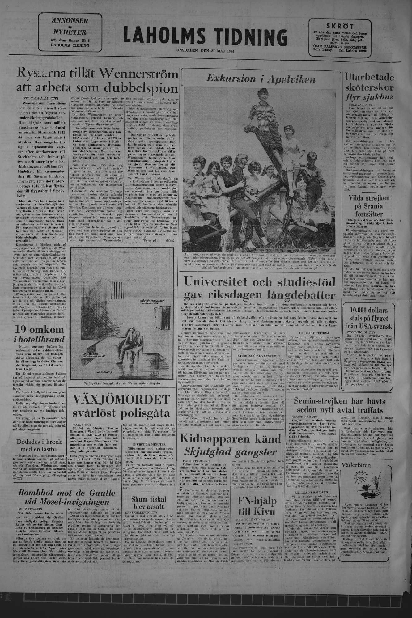 Laholms Tidning Onsdag 27 maj 1964, sida 8