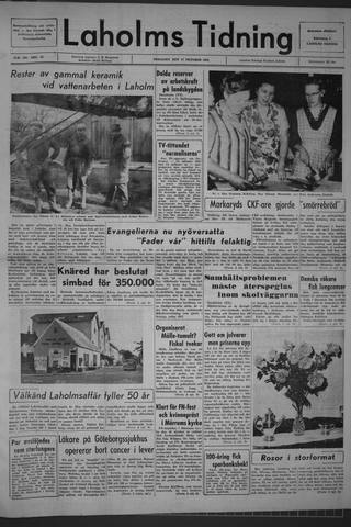 Förstasidan, Tisdag 27 oktober 1964