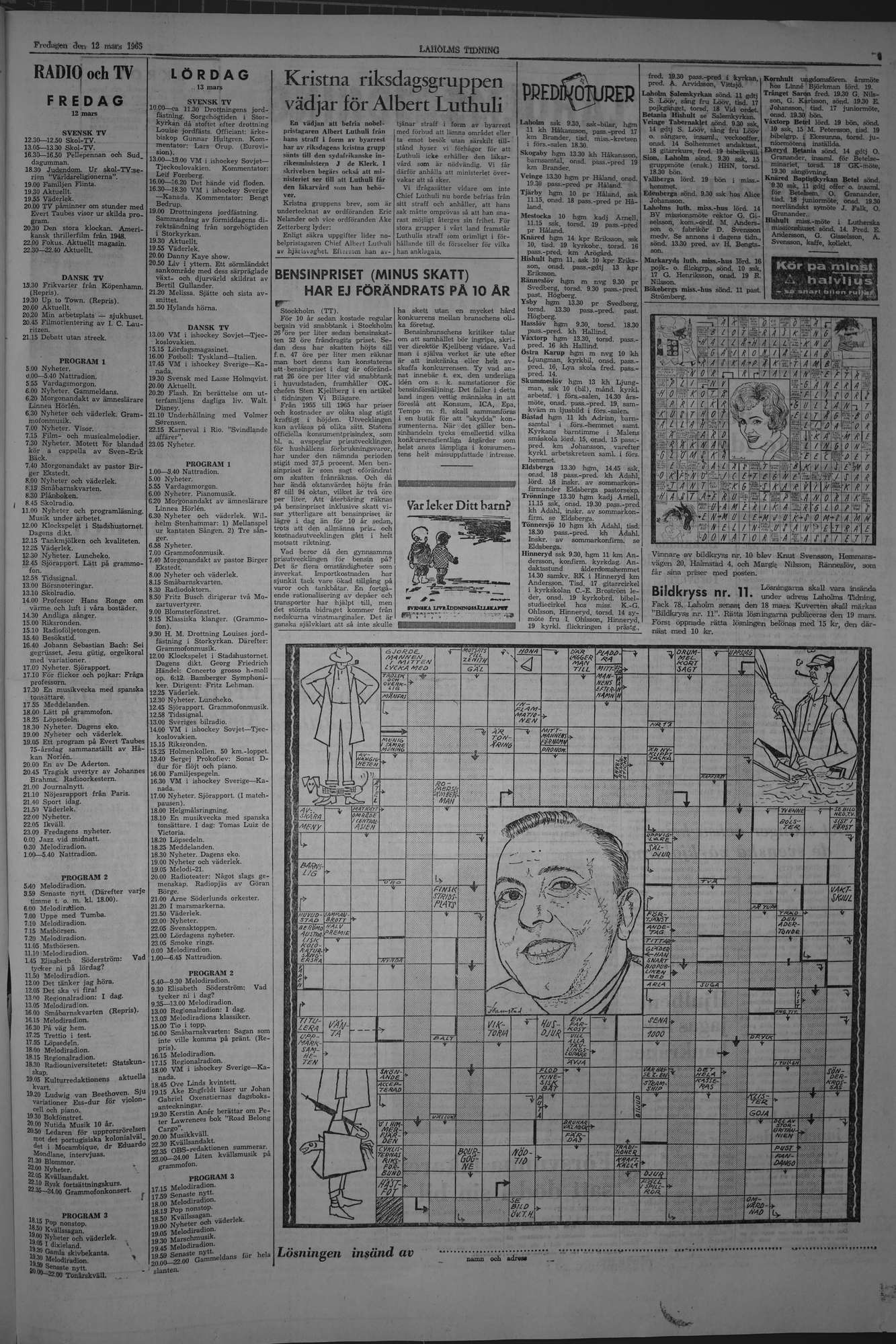 Laholms Tidning Fredag 12 mars 1965, sida 7