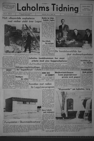Förstasidan, Tisdag 28 april 1964