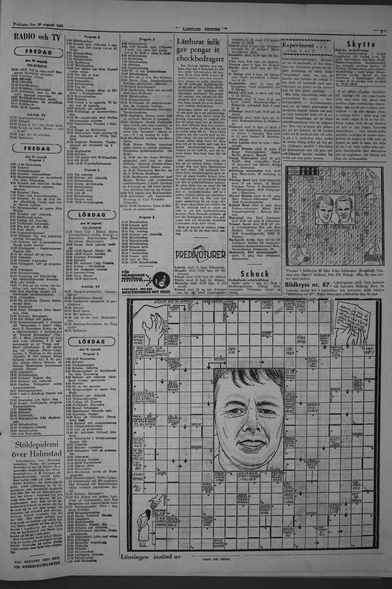 Laholms Tidning Fredag 28 augusti 1964, sida 7