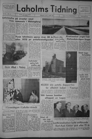 Förstasidan, Lördag 13 mars 1965