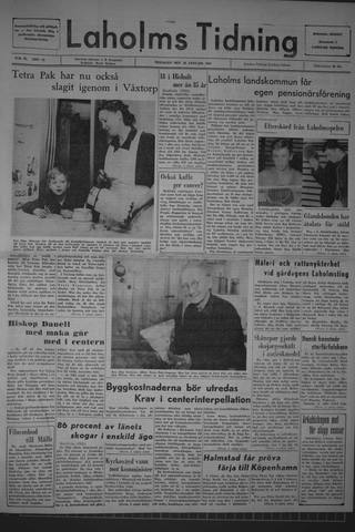 Förstasidan, Tisdag 28 januari 1964