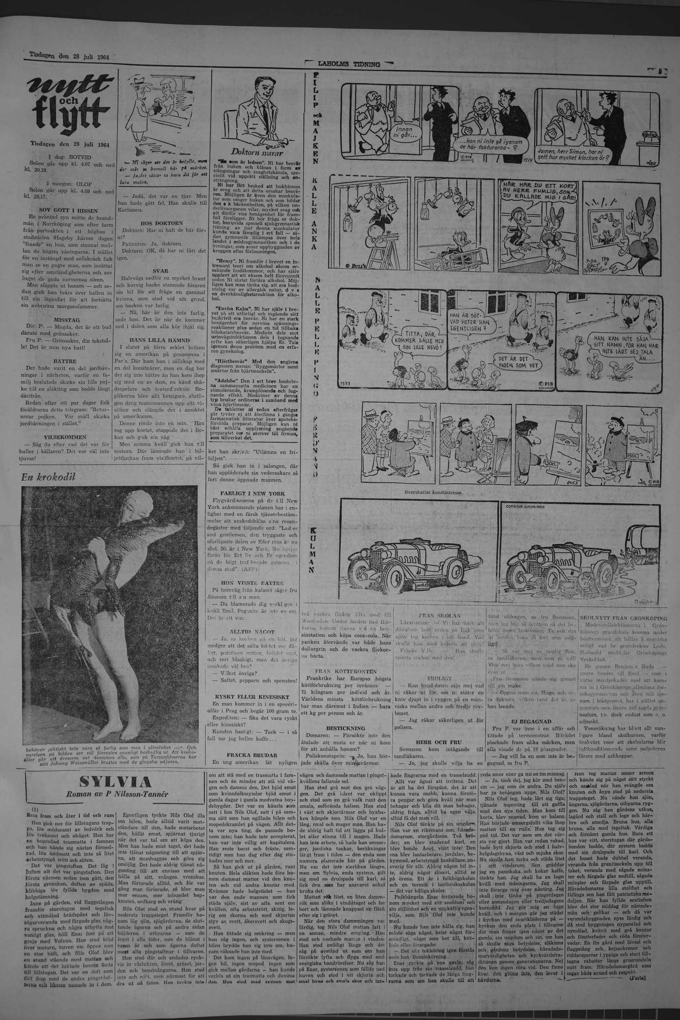 Laholms Tidning Tisdag 28 juli 1964, sida 5