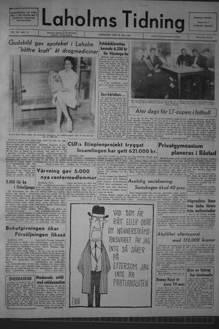 Förstasidan, Torsdag 28 maj 1964