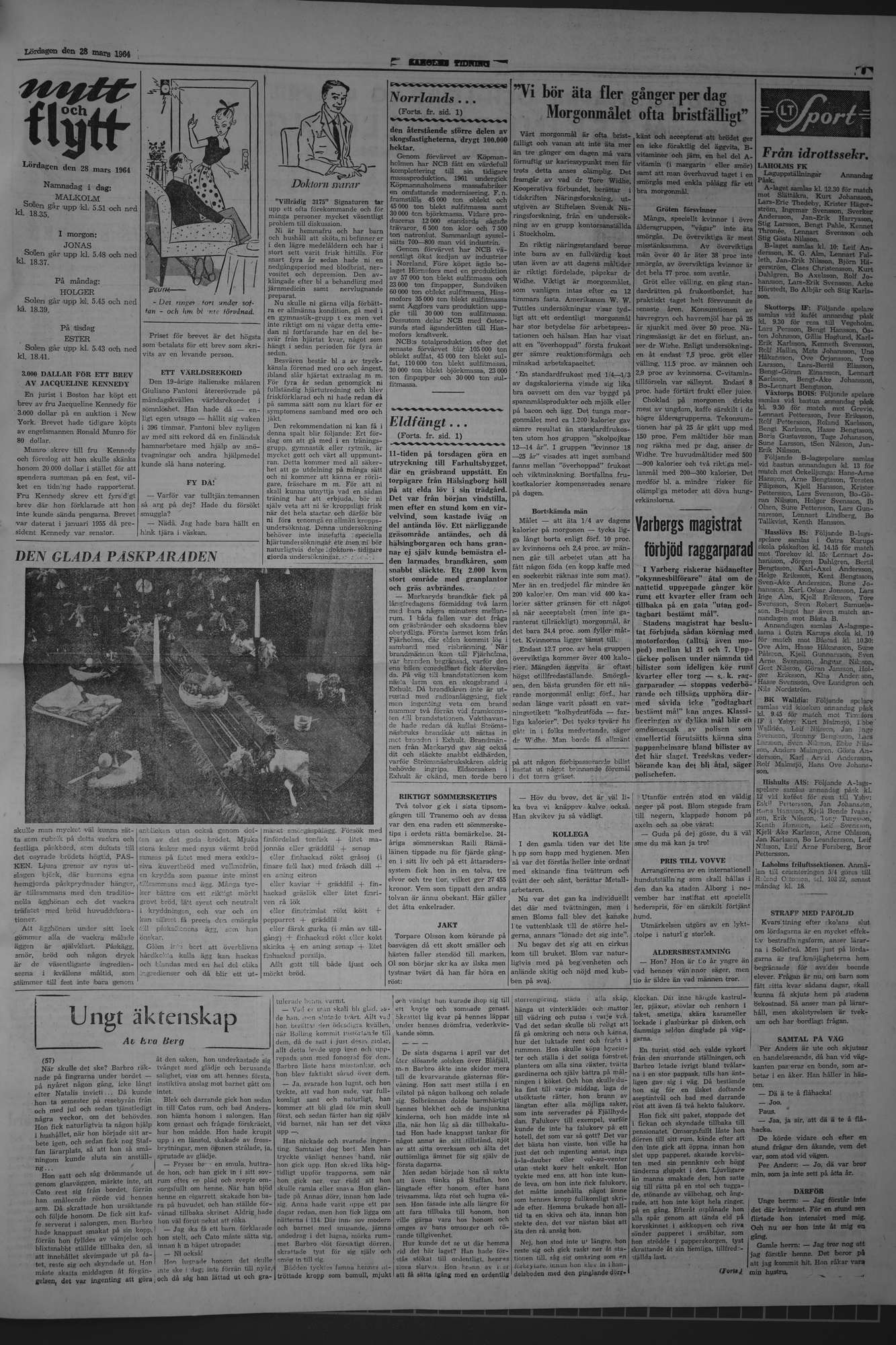 Laholms Tidning Lördag 28 mars 1964, sida 5