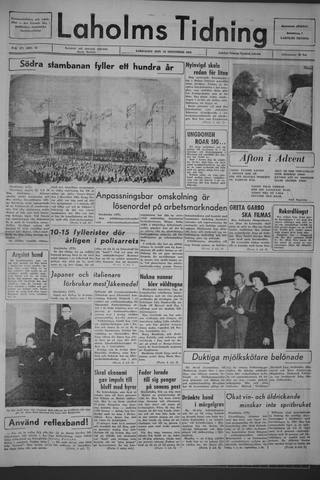 Förstasidan, Lördag 28 november 1964