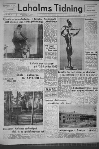 Förstasidan, Onsdag 28 oktober 1964