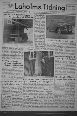 Förstasidan, Lördag 29 augusti 1964