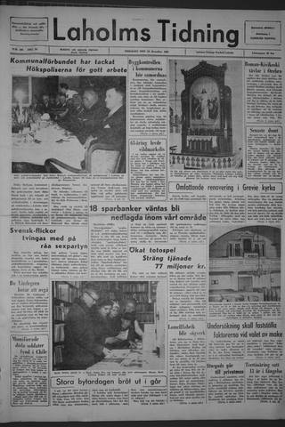 Förstasidan, Tisdag 29 december 1964