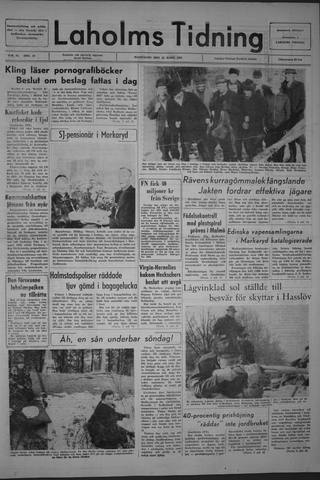 Förstasidan, Måndag 15 mars 1965