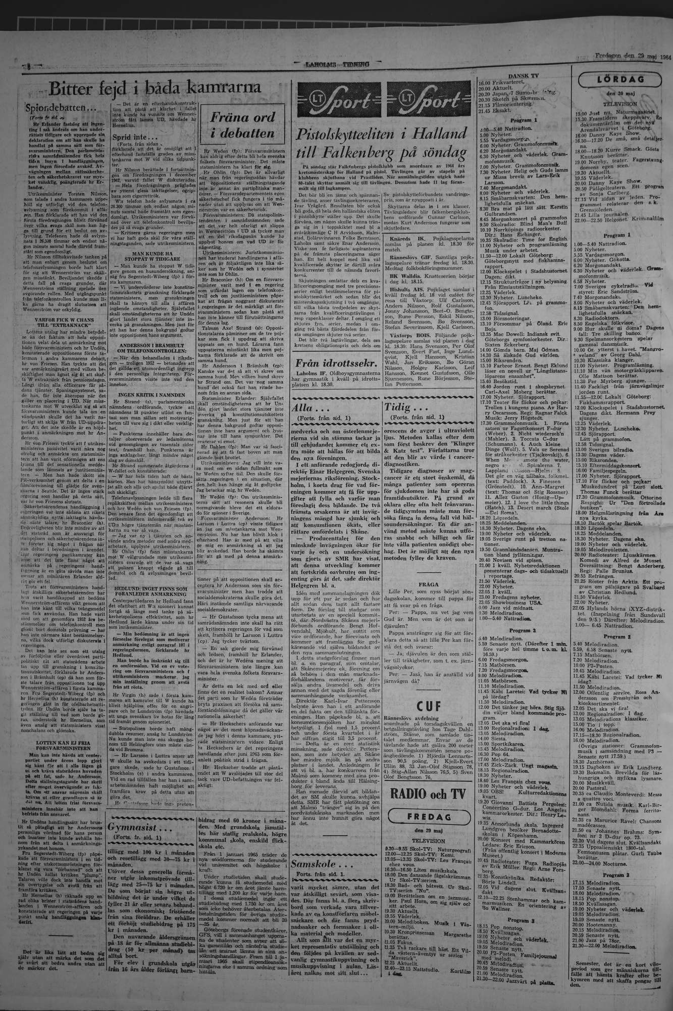 Laholms Tidning Fredag 29 maj 1964, sida 6