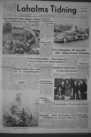 Förstasidan, Tisdag 29 september 1964