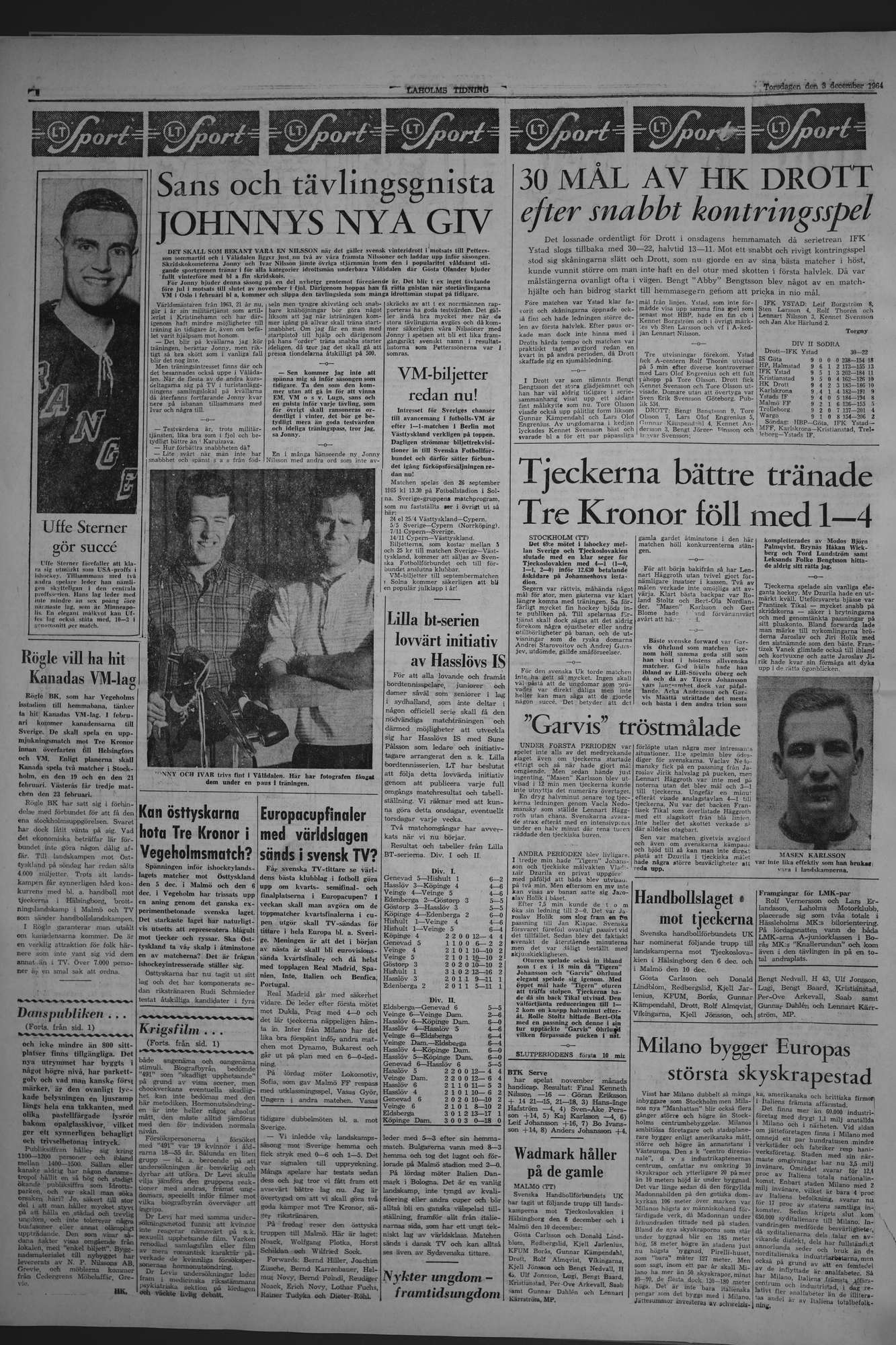 Laholms Tidning Torsdag 3 december 1964, sida 6