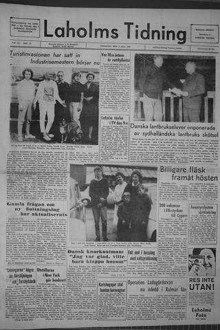 Förstasidan, Fredag 3 juli 1964