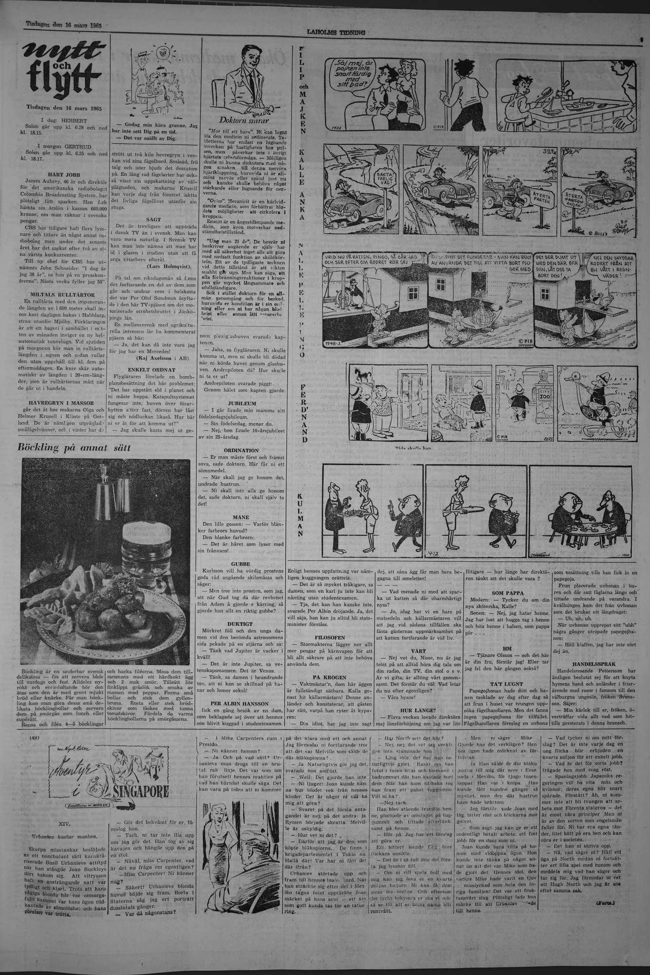Laholms Tidning Tisdag 16 mars 1965, sida 5