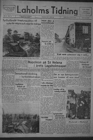 Förstasidan, Tisdag 3 mars 1964