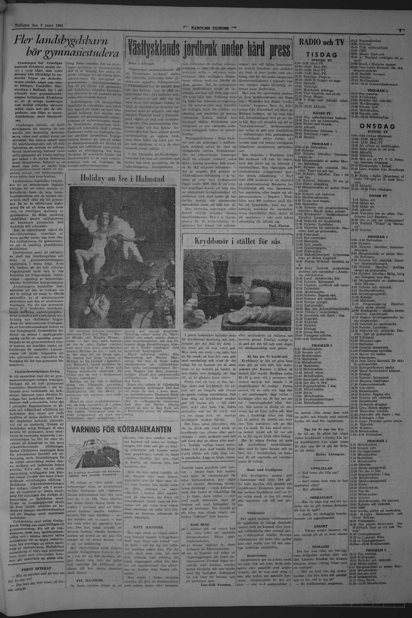 Laholms Tidning Tisdag 3 mars 1964, sida 7