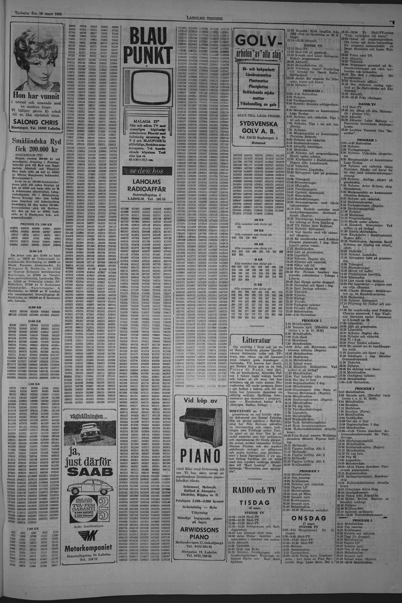 Laholms Tidning Tisdag 16 mars 1965, sida 7