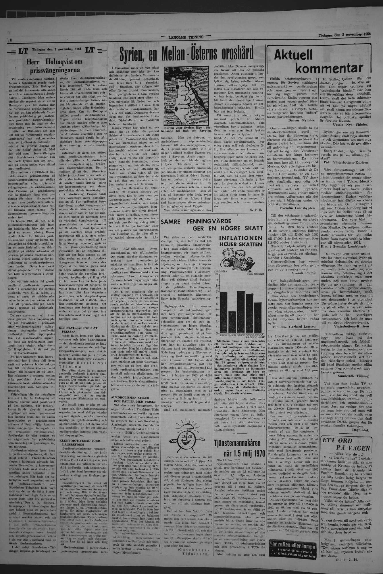 Laholms Tidning Tisdag 3 november 1964, sida 4