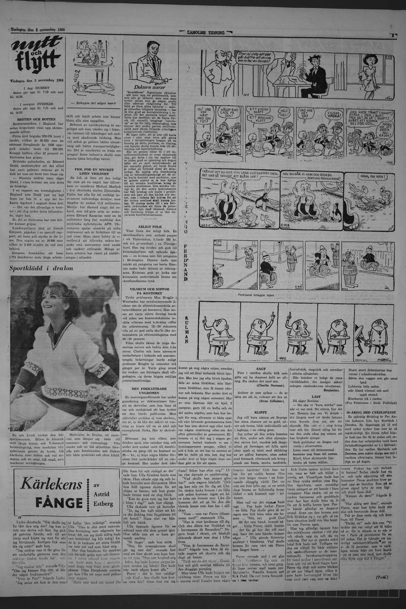 Laholms Tidning Tisdag 3 november 1964, sida 5