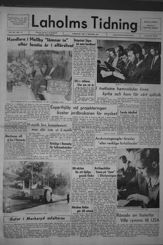 Förstasidan, Lördag 3 oktober 1964
