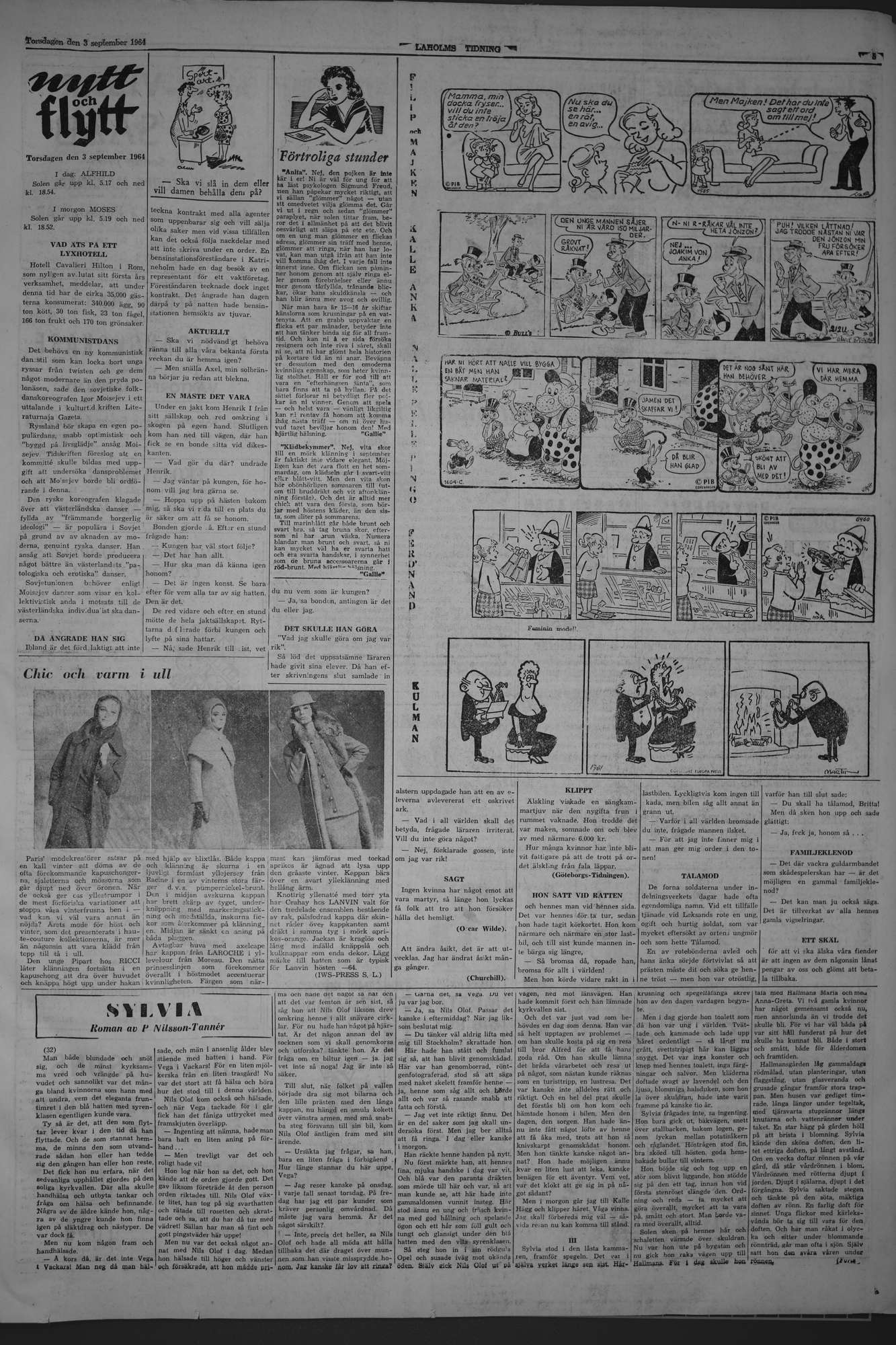 Laholms Tidning Torsdag 3 september 1964, sida 5