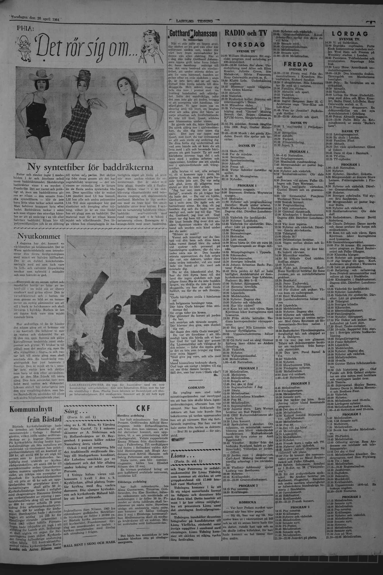 Laholms Tidning Torsdag 30 april 1964, sida 7