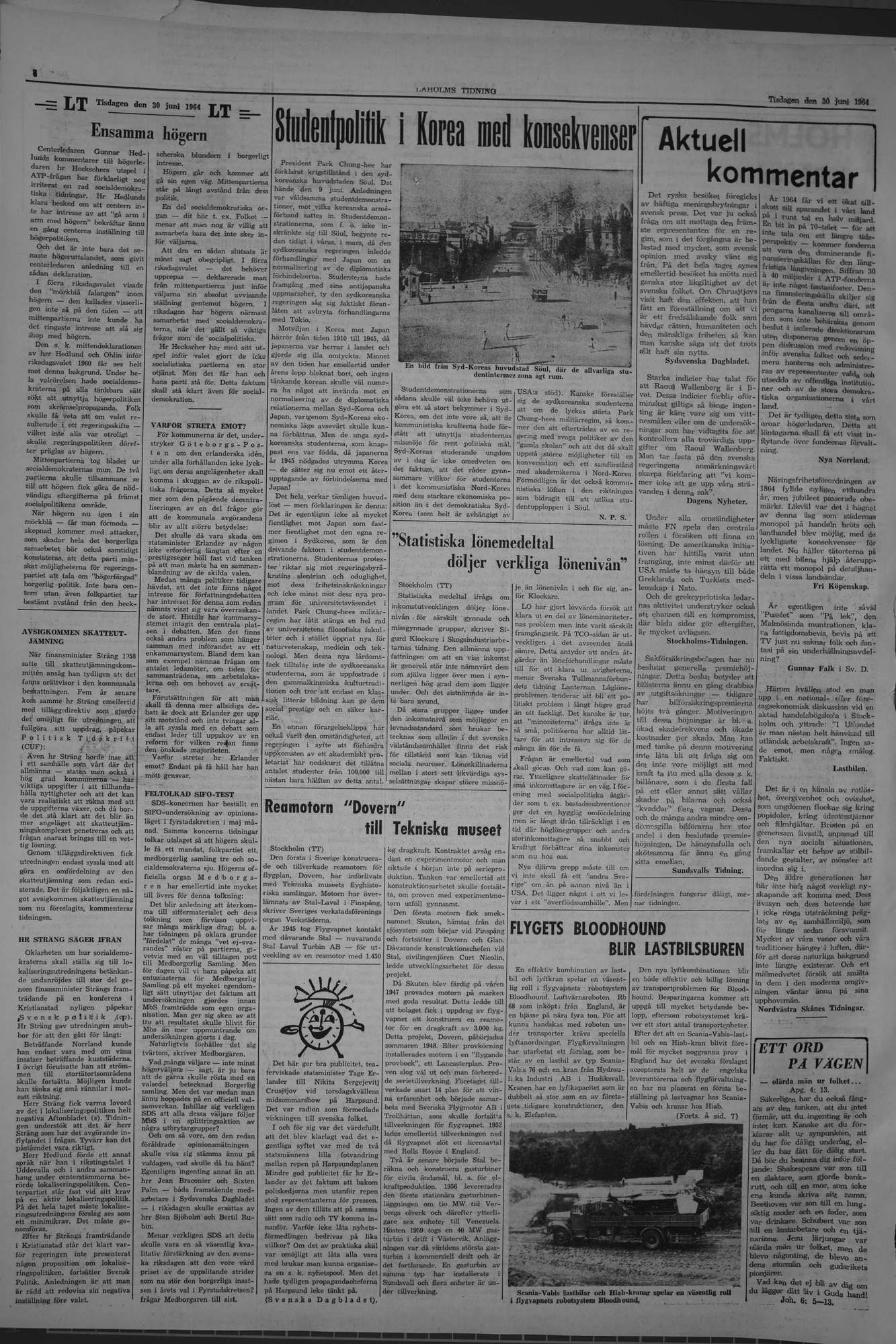 Laholms Tidning Tisdag 30 juni 1964, sida 4