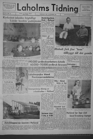 Förstasidan, Måndag 30 november 1964