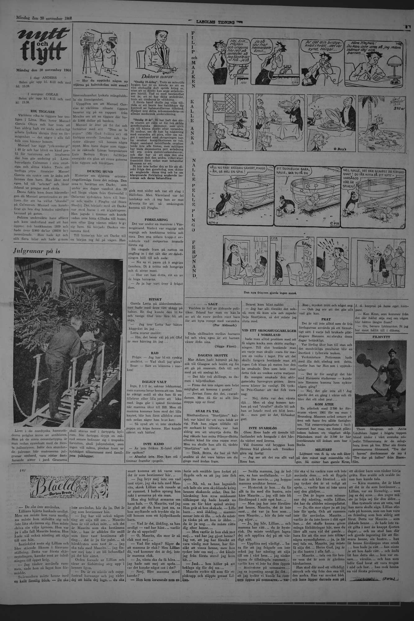 Laholms Tidning Måndag 30 november 1964, sida 5