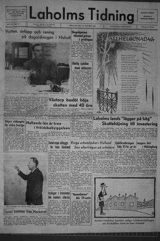 Förstasidan, Fredag 30 oktober 1964