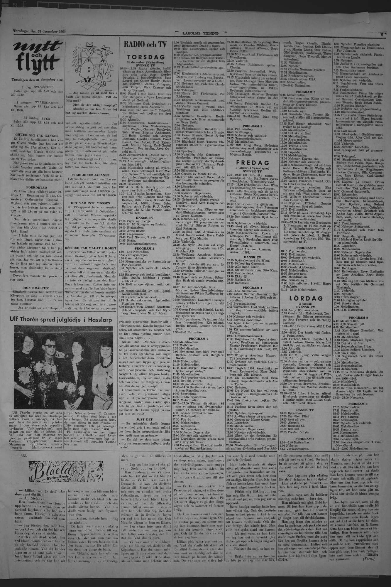Laholms Tidning Torsdag 31 december 1964, sida 7
